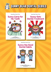 Set Sunny Bear (3pcs) : Sunny Care for His Teeth, Sunny Gets Dental Treatment, Sunny Has Good Dental Habits